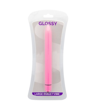 GLOSSY SLIM VIBRADOR ROSA INTENSO