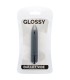 GLOSSY THIN VIBRADOR NEGRO