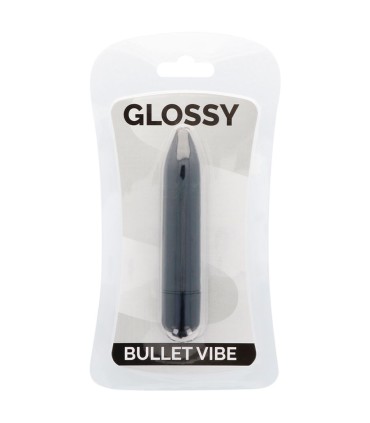 GLOSSY THIN VIBRADOR NEGRO