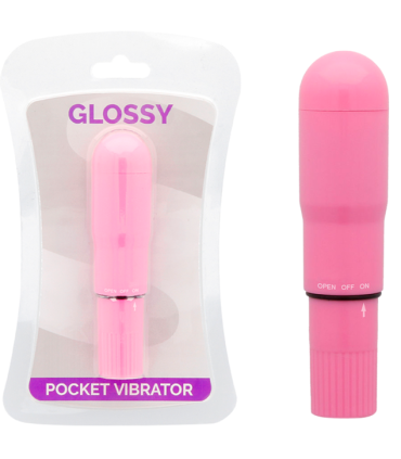 GLOSSY POCKET VIBRADOR ROSA INTENSO
