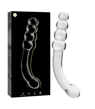 NEBULA SERIES BY IBIZA MODELO 14 DILDO CRISTAL TRANSPARENTE 185 CM O 3 CM