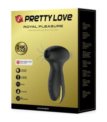 PRETTY LOVE SMART HAMMER VIBRACION Y SUCCIONADOR