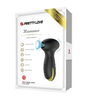 PRETTY LOVE SMART HAMMER VIBRACION Y SUCCIONADOR