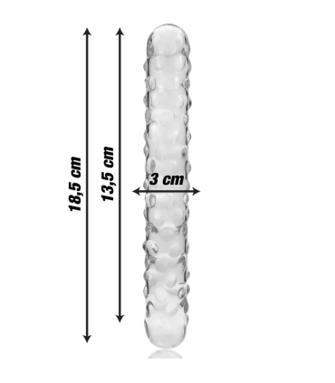 NEBULA SERIES BY IBIZA MODELO 15 DILDO CRISTAL TRANSPARENTE 185 CM O 3 CM