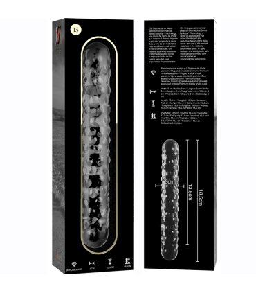 NEBULA SERIES BY IBIZA MODELO 15 DILDO CRISTAL TRANSPARENTE 185 CM O 3 CM