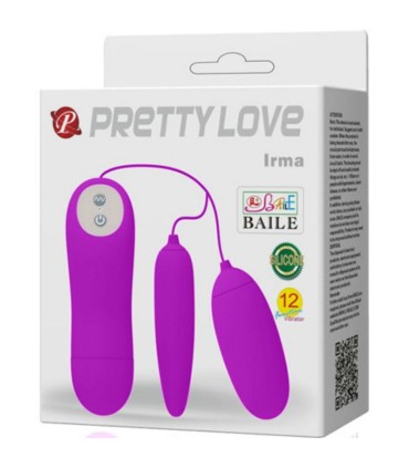 PRETTY LOVE IRMA HUEVO VIBRADOR DOBLE