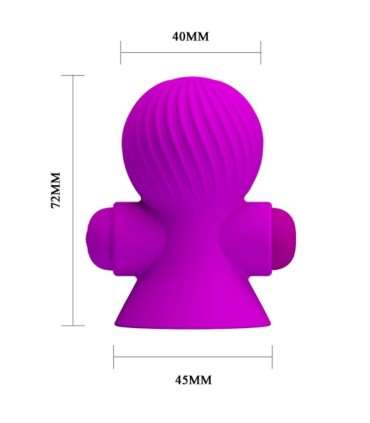 PRETTY LOVE ESTIMULADORES PEZONES 12 MODOS VIBRACION LILA