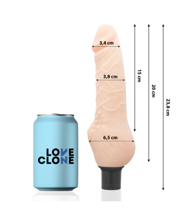 LOVECLONE DAVEN VIBRADOR REALISTICO SELF LUBRICATION 238 CM O 38 CM
