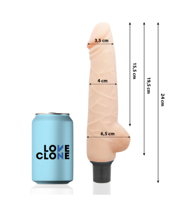 LOVECLONE HARALD VIBRADOR REALISTICO SELF LUBRICATION 24 CM O 4 CM