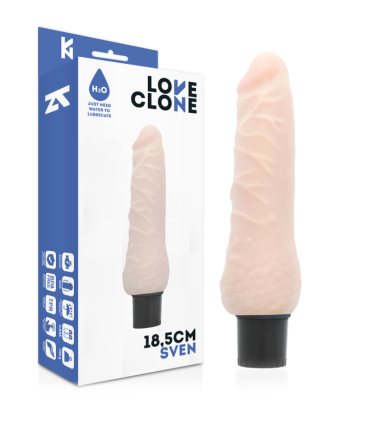 LOVECLONE SVEN VIBRADOR REALISTICO SELF LUBRICATION 185 CM O 33 CM