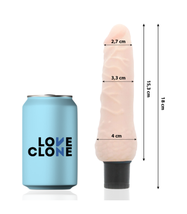 LOVECLONE SVEN VIBRADOR REALISTICO SELF LUBRICATION 185 CM O 33 CM