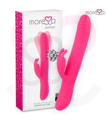 MORESSA SOMER ROTADOR PERLADO Y POTENTE VIBRACION SILICONA PREMIUM