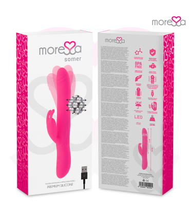MORESSA SOMER ROTADOR PERLADO Y POTENTE VIBRACION SILICONA PREMIUM