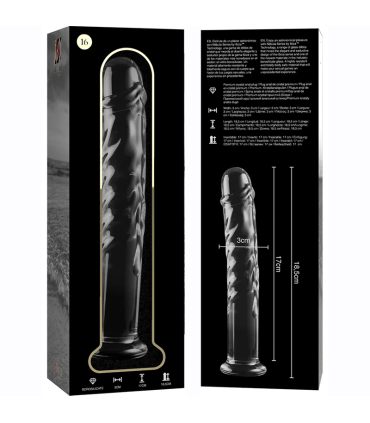 NEBULA SERIES BY IBIZA MODELO 16 DILDO CRISTAL TRANSPARENTE 185 CM O 3 CM