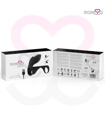MORESSA BRANDON POTENTE ANILLO VIBRADOR CON FUNDA DE ENGROSAMIENTO MASCULINO