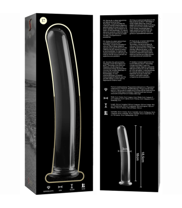 NEBULA SERIES BY IBIZA MODELO 17 DILDO CRISTAL TRANSPARENTE 185 CM O 3 CM