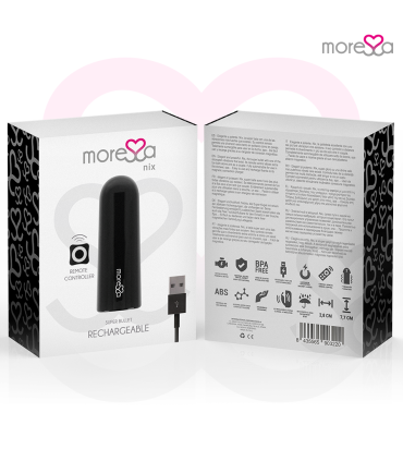 MORESSA NIX POTENTE VIBRADOR MULTI JUEGOS CONTROL REMOTO NEGRO
