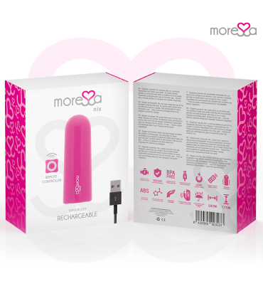 MORESSA NIX POTENTE VIBRADOR MULTI JUEGOS CONTROL REMOTO ROSA