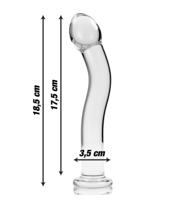 NEBULA SERIES BY IBIZA MODELO 18 DILDO CRISTAL TRANSPARENTE 185 CM O 35 CM