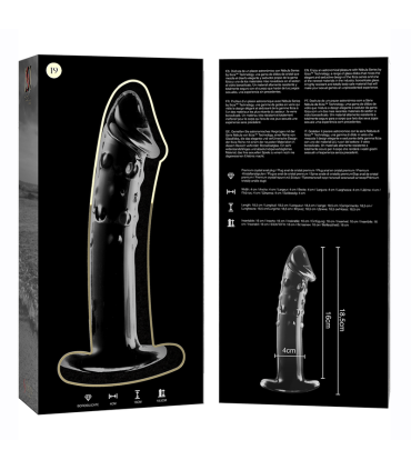 NEBULA SERIES BY IBIZA MODELO 19 DILDO CRISTAL TRANSPARENTE 185 CM O 4 CM
