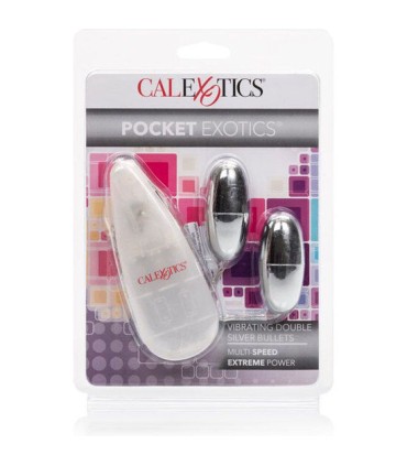CALEXOTICS BALAS VIBRADORAS PLATEADAS DUO