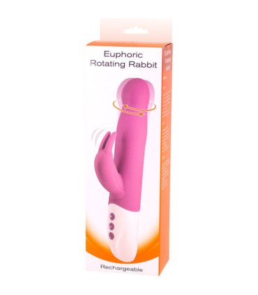 SEVEN CREATIONS EUPHORIC VIBRADOR CONEJITO CON ROTACION LILA