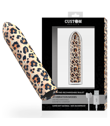 CUSTOM BULLETS BALA RECARGABLE LEOPARD 10 INTENSIDADES