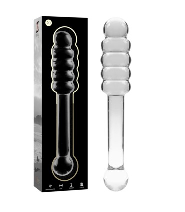 NEBULA SERIES BY IBIZA MODELO 20 DILDO CRISTAL TRANSPARENTE 205 CM O 3 CM