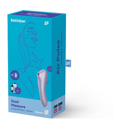 SATISFYER DUAL PLEASURE AIR PULSE VIOLETA