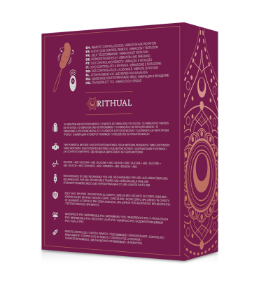 RITHUAL ESHA HUEVO CONTROL REMOTO SISTEMA ROTACION VIBRACION
