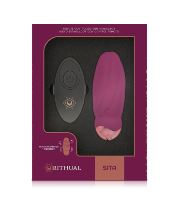 RITHUAL SITA HUEVO CONTROL REMOTO ROTACION DE PERLAS VIBRACION