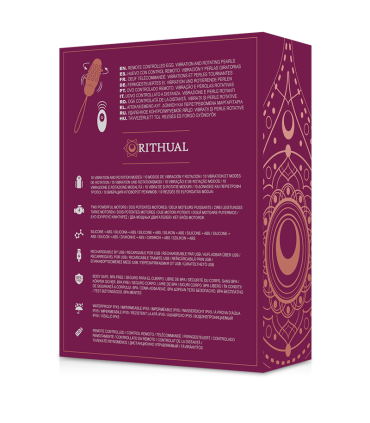 RITHUAL SITA HUEVO CONTROL REMOTO ROTACION DE PERLAS VIBRACION