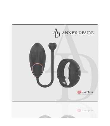 ANNE S DESIRE HUEVO CONTROL REMOTO TECNOLOGIA WATCHME NEGRO