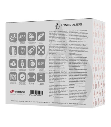 ANNE S DESIRE HUEVO CONTROL REMOTO TECNOLOGIA WATCHME NEGRO GOLD