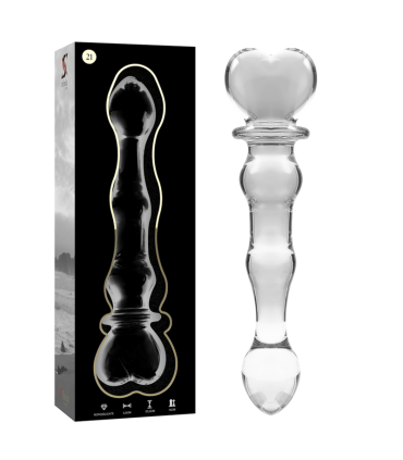 NEBULA SERIES BY IBIZA MODELO 21 DILDO CRISTAL TRANSPARENTE 205 CM O 35 CM