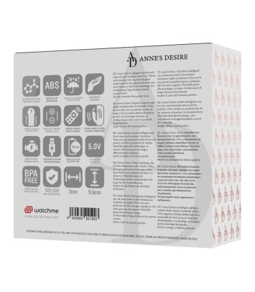 ANNE S DESIRE PANTY PLEASURE TECNOLOGIA WATCHME NEGRO