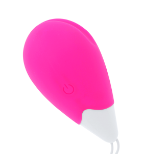 OHMAMA HUEVO VIBRADOR 10 MODOS ROSA Y BLANCO