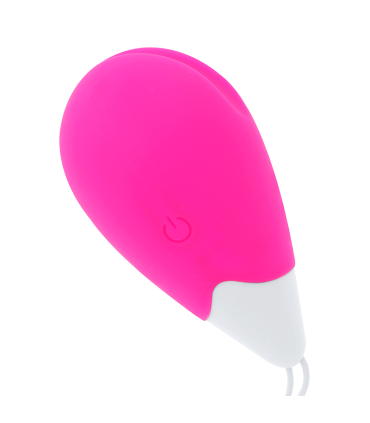 OHMAMA HUEVO VIBRADOR 10 MODOS ROSA Y BLANCO