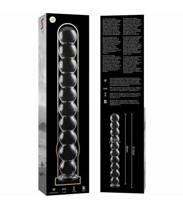 NEBULA SERIES BY IBIZA MODELO 22 DILDO CRISTAL TRANSPARENTE 215 CM O 25 CM