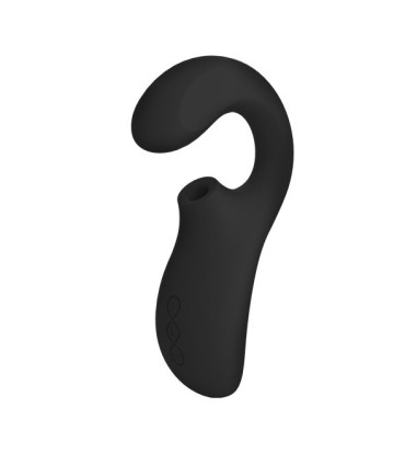 LELO ENIGMA DOBLE ESTIMULACION SUCCION MASAJEADOR NEGRO