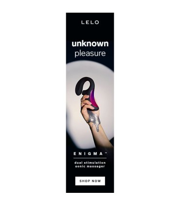 LELO ENIGMA DOBLE ESTIMULACION SUCCION MASAJEADOR NEGRO