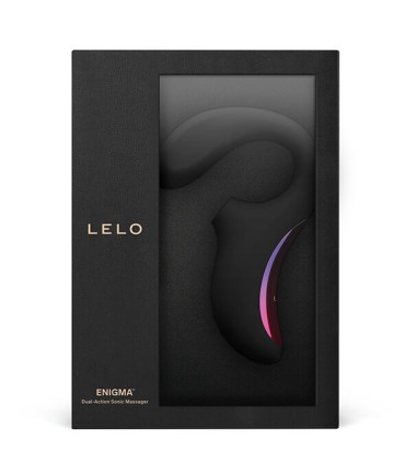 LELO ENIGMA DOBLE ESTIMULACION SUCCION MASAJEADOR NEGRO
