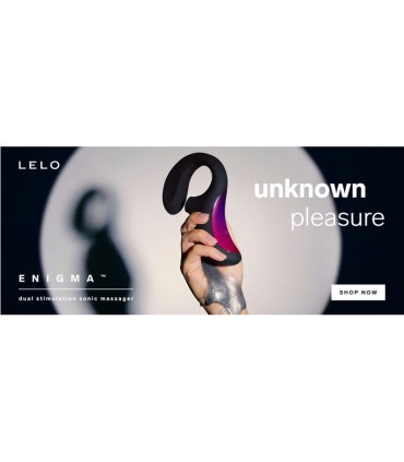 LELO ENIGMA DOBLE ESTIMULACION SUCCION MASAJEADOR NEGRO