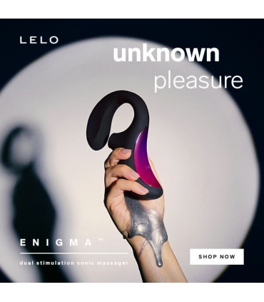 LELO ENIGMA DOBLE ESTIMULACION SUCCION MASAJEADOR NEGRO