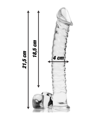 NEBULA SERIES BY IBIZA MODELO 23 DILDO CRISTAL TRANSPARENTE 215 CM O 4 CM