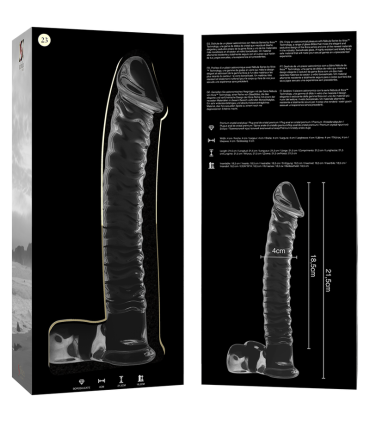 NEBULA SERIES BY IBIZA MODELO 23 DILDO CRISTAL TRANSPARENTE 215 CM O 4 CM