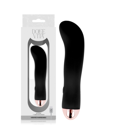 DOLCE VITA VIBRADOR RECARGABLE TWO NEGRO 7 VELOCIDADES