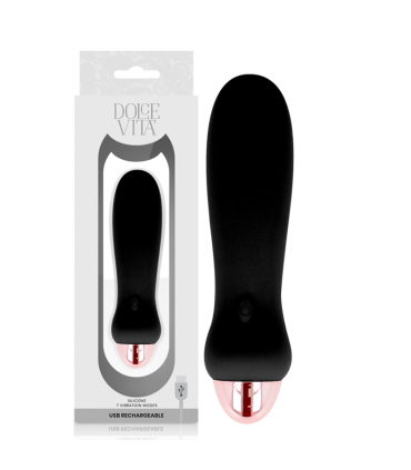DOLCE VITA VIBRADOR RECARGABLE FIVE NEGRO 7 VELOCIDADES