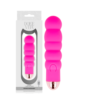 DOLCE VITA VIBRADOR RECARGABLE SIX ROSA 7 VELOCIDADES