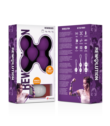REWOLUTION REWOBEADS BOLAS VIBRADORAS CONTROL REMOTO CON TECNOLOGIA WATCHME